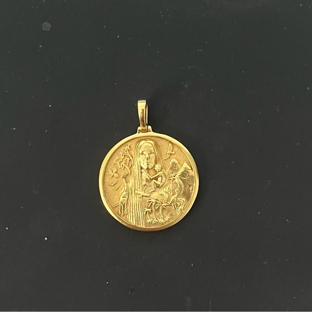 Gold Awe Inspired Gaia Pendant